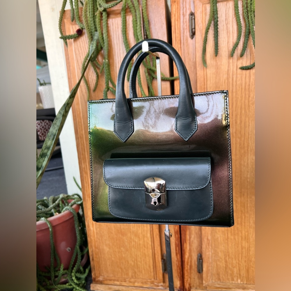 Balenciaga Dark Green Padlock Bag - Picture 5 of 10